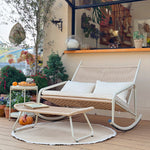 Load image into Gallery viewer, Outdoor Woven Rocking Chair with Cushions
