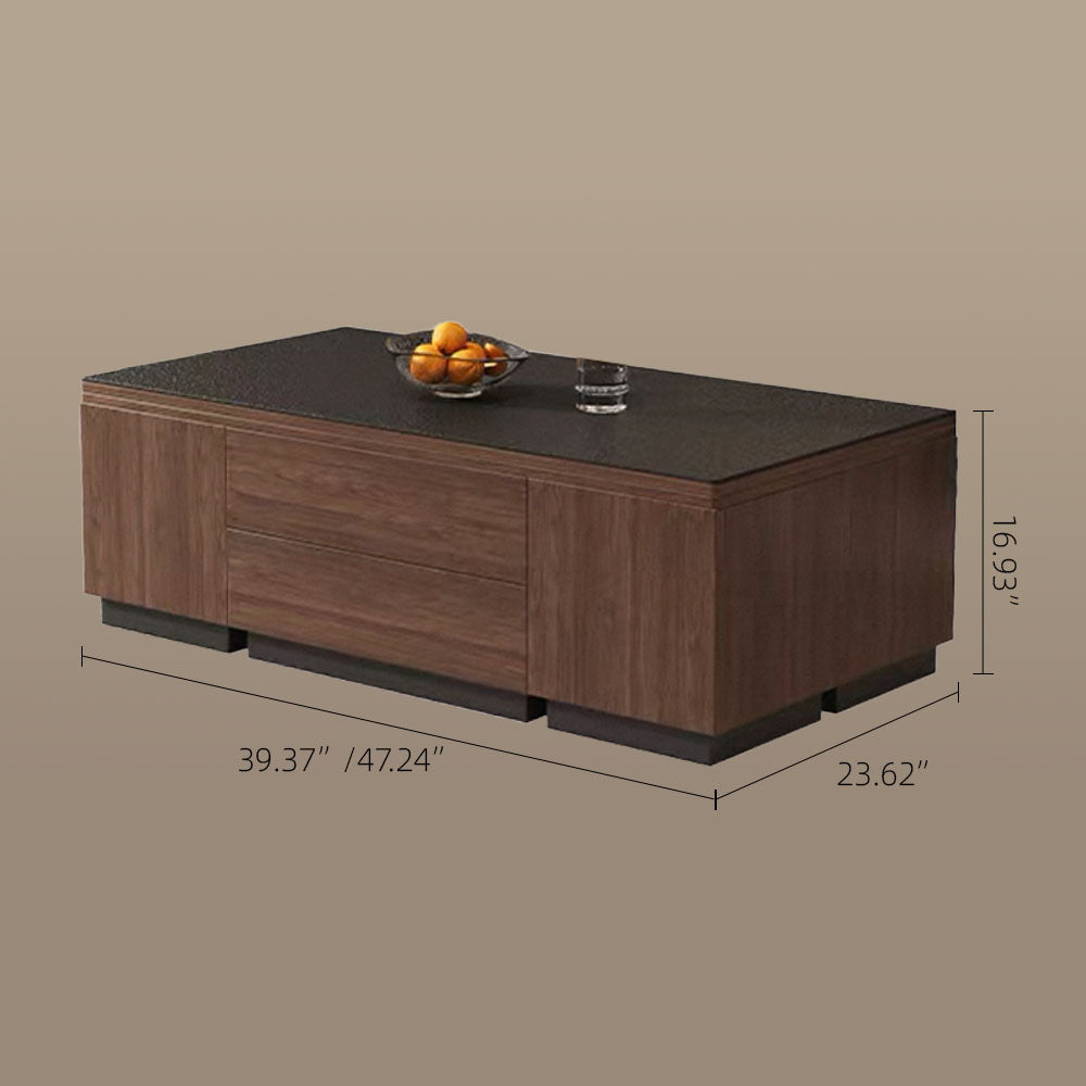 Modern Lift-Top Multifunctional Coffee Table with Storage & Dining Function