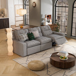 Load image into Gallery viewer, 115.35&#39;&#39; CloudLuxe Power Reclining 3-Seat Sofa Linen Fabric Cloud Comfort
