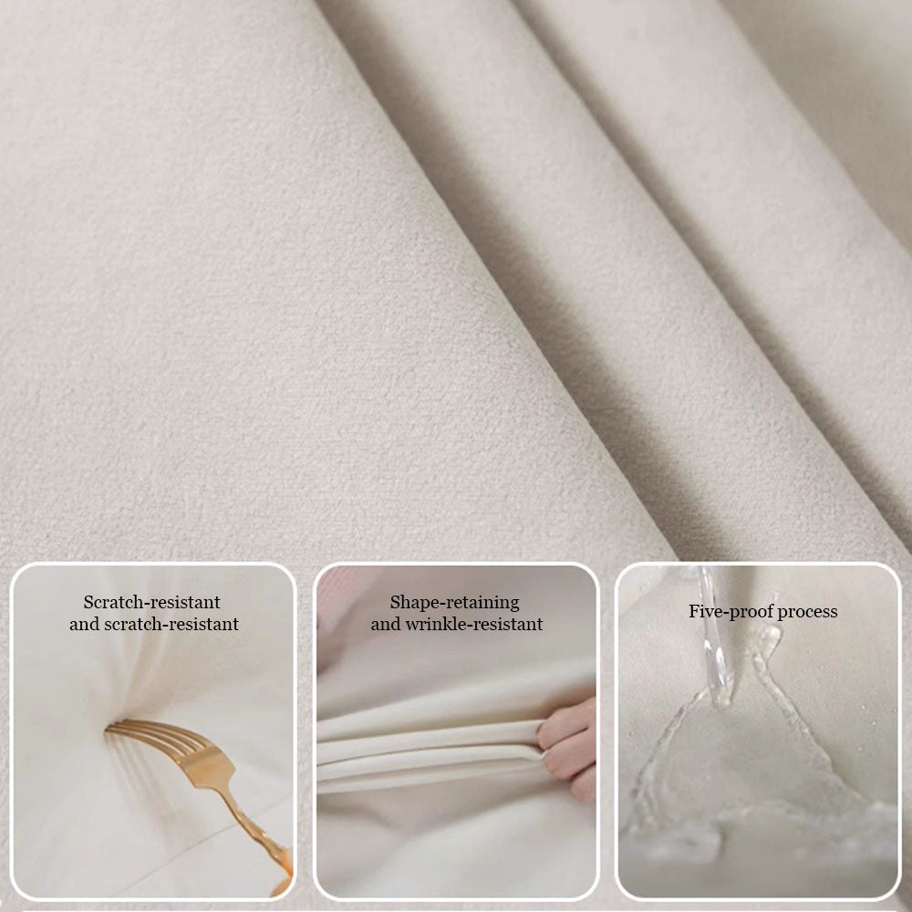 Modern Fabric Sofa Bed with Pull-Out Sleeper & Side Table Convertible Couch for Living Room