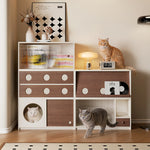 Load image into Gallery viewer, Modern Modular Storage Cabinet Multi Functional Sideboard Pet Friendly Storage Unit
