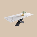 Load image into Gallery viewer, 54.6&quot;- 78&quot; Elegant White Extendable Dining Table Versatile Foldable Design
