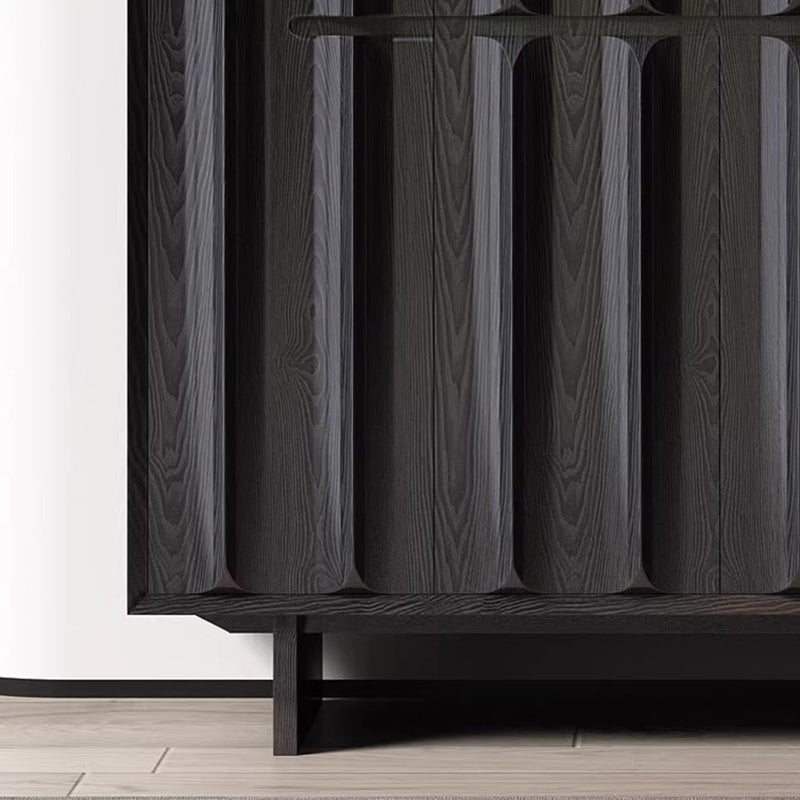 Modern Sideboard Cabinet 3 Doors Adjustable Shelves Contemporary Style