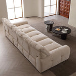 Load image into Gallery viewer, Modern Upholstered Sofa Movable Backrest Fabric Couch Minimalist Living Room Sofa
