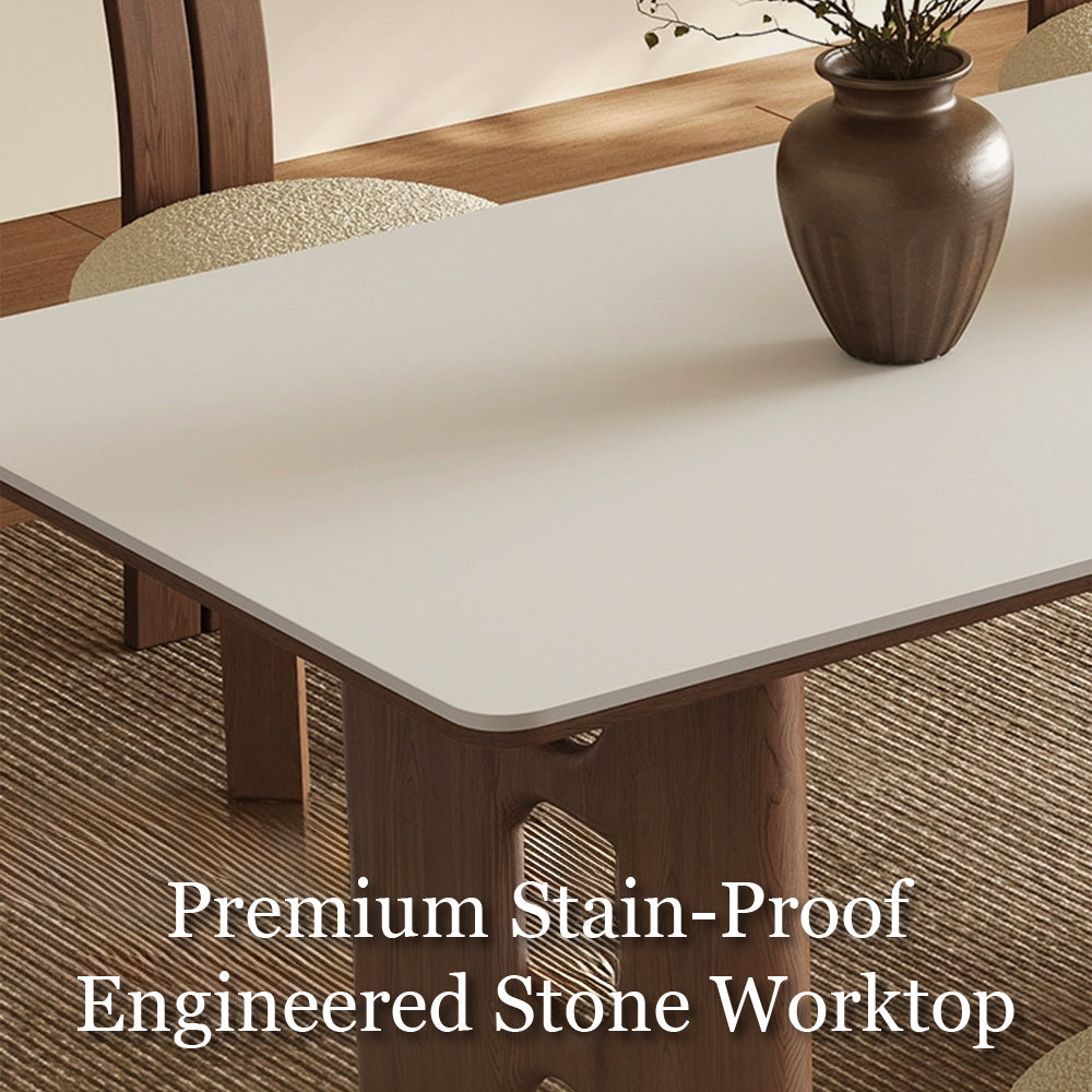 62.9'' Dining Table Modern Design Elegant Appearance Spacious Surface for Dining and Gathering