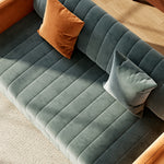Load image into Gallery viewer, 74.1&quot; Sofa Bed with 3.9&quot; Thick Pocket Spring Mattress Orange &amp; Gray
