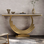 Load image into Gallery viewer, Elegant Luxury Console Table with Gold Accents
