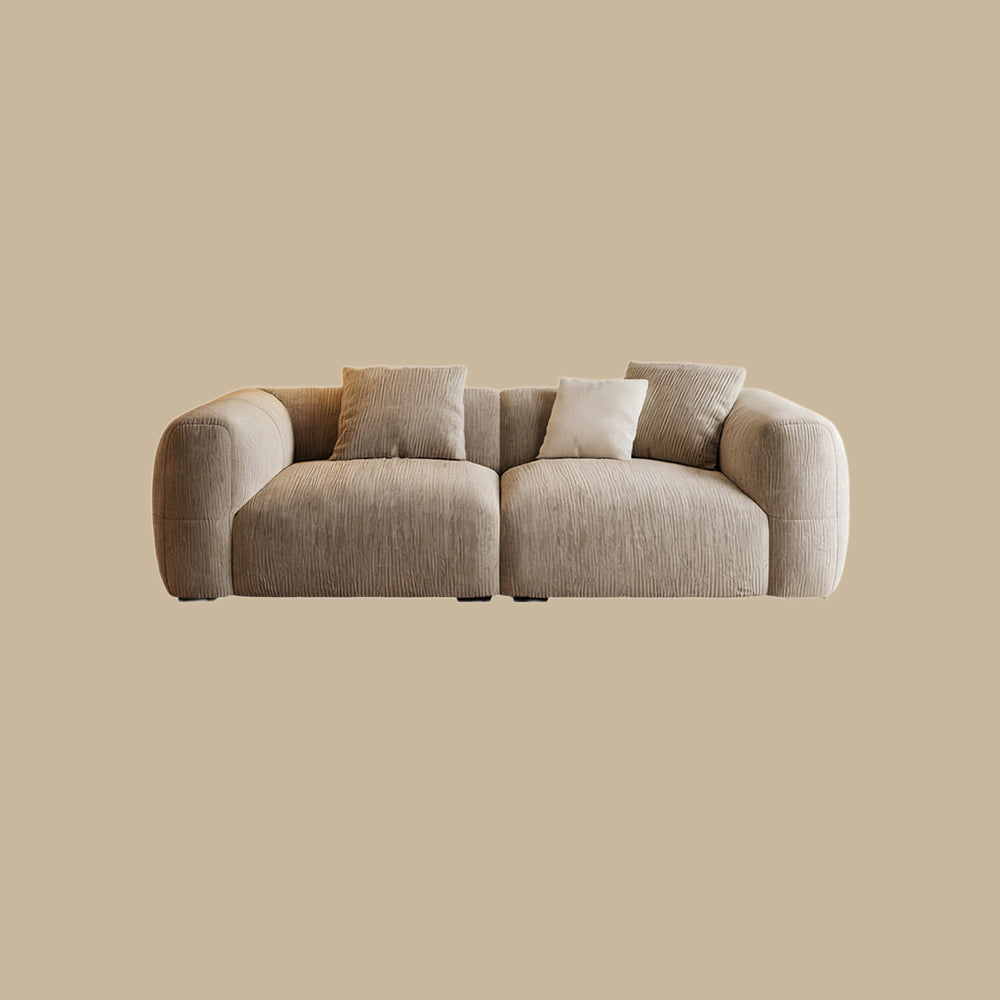 Modern Chenille Sofa Deep Seat Removable Cover Lounge Couch