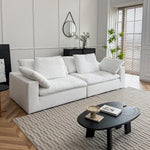 Load image into Gallery viewer, 78&#39;&#39;-110&#39;&#39;Modular White Feather Filled Sofa Extra Deep Seat Pillow Armrest Contemporary Lounge Design
