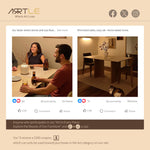 Load image into Gallery viewer, Rectangular Dining Table Solid Wood Legs Walnut Veneer Base Sintered Stone Top Modern Design
