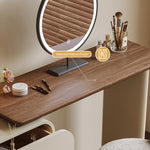 Load image into Gallery viewer, Modern Makeup Vanity Set with LED Mirror and Stool
