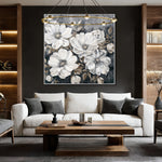 Load image into Gallery viewer, Floral Wall Art Hand-painted Texture Canvas Modern Minimalist Style Living Room Decoration
