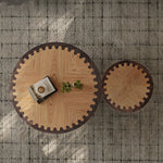 Load image into Gallery viewer, Modern Style Wooden Round Coffee Table Set for Living Room

