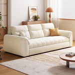Load image into Gallery viewer, Convertible Sofa Bed Storage Drawer Soft Velvet Upholstery Solid Wood Frame
