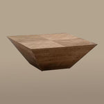 Load image into Gallery viewer, 35" Wabi-Sabi Vintage Distressed Square Coffee Table Artistic Rustic
