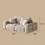 Load image into Gallery viewer, Modern Tufted Chenille Sofa with Deep Adjustable Seating
