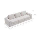 Load image into Gallery viewer, 97&#39;&#39;Modular Convertible Sofa Bed Sectional Adjustable Backrest Modern Minimalist Design
