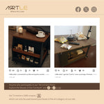 Load image into Gallery viewer, Lift Top Coffee Table with Hidden Storage and Rolling Wheels Modern Multifunctional Design for Living Room

