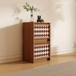 Load image into Gallery viewer, Modular Storage Unit Flip-Up Door Retro Diamond Design
