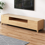 Load image into Gallery viewer, Modern Wooden TV Stand Low Profile Media Console with Drawers &amp; Open Storage
