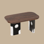 Load image into Gallery viewer, Modern Oval Dining Table with Unique Black and Clear Acrylic Legs
