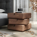 Load image into Gallery viewer, Modern Rotating Nightstand with 3 Spacious Drawers
