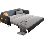 Load image into Gallery viewer, Sofa Bed Solid Wood Metal Frame Velvet Fabric Modern Convertible
