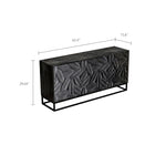 Load image into Gallery viewer, 62.4&#39;&#39;Vintage Carved Sideboard Mid Century Storage Cabinet Geometric Texture Bold Relief Artistic Statement
