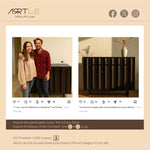 Load image into Gallery viewer, Modern Sideboard Cabinet 3 Doors Adjustable Shelves Contemporary Style
