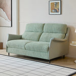 Load image into Gallery viewer, 66.9'' Modern Fabric Pull Out Sofa Bed with Mattress Convertible Sleeper Couch with Metal Frame Upholstered Loveseat
