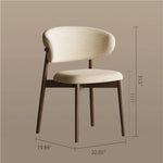 Load image into Gallery viewer, 2PCS Dining Chair Modern Ash Wood Frame Curved Backrest
