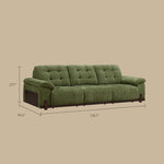 Load image into Gallery viewer, 126.7'' Modern Power Reclining Fabric Sofa Remote Control Adjustable Deep Seat Lounge Couch
