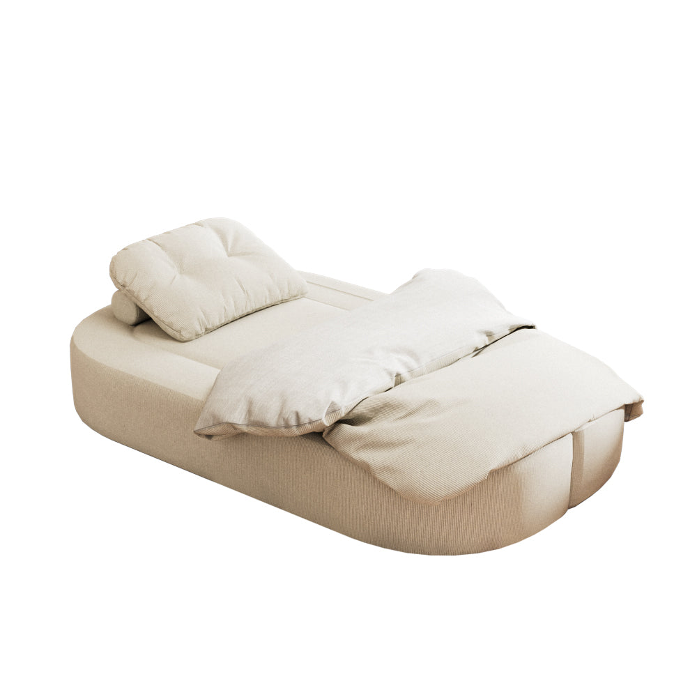 78.7" Compressed Loveseat Sofa Wrinkle-resistant Corduroy Lightweight Double Seat for Multi-scene Use