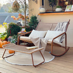 Load image into Gallery viewer, Outdoor Woven Rocking Chair with Cushions
