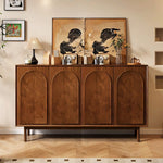 Load image into Gallery viewer, 47.2''/62.9'' Modern Solid Wood Sideboard Cabinet Storage Buffet with Drawers &amp; Arched Door Design
