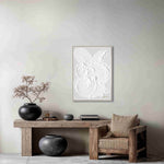 Load image into Gallery viewer, Original Handmade Abstract Wall Art – White Textured Minimalist Modern Painting
