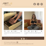Load image into Gallery viewer, Sofa Bed Solid Wood Metal Frame Velvet Upholstery Storage Drawer Convertible
