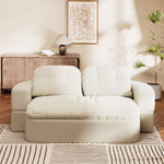 Load image into Gallery viewer, 78.7&quot; Compressed Loveseat Sofa Wrinkle-resistant Corduroy Lightweight Double Seat for Multi-scene Use
