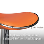 Load image into Gallery viewer, Modern Adjustable Swivel Bar Stool Upholstered Faux Leather Seat Height Adjustable 1 Piece
