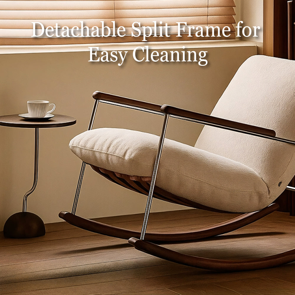 39.3'' Rocking Lounge Chair Modern Design with Comfortable Cushions Ergonomic Support for Relaxation