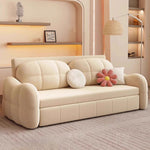 Load image into Gallery viewer, 81'' Pull-Out Convertible Storage Sofa Bed Multifunctional Sleeper Couch with Cat-Scratch-Resistant Velvet and Hidden Drawers
