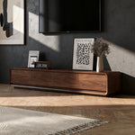 Load image into Gallery viewer, 70.2'' Modern Low Profile TV Stand Wooden Media Console with Drawers
