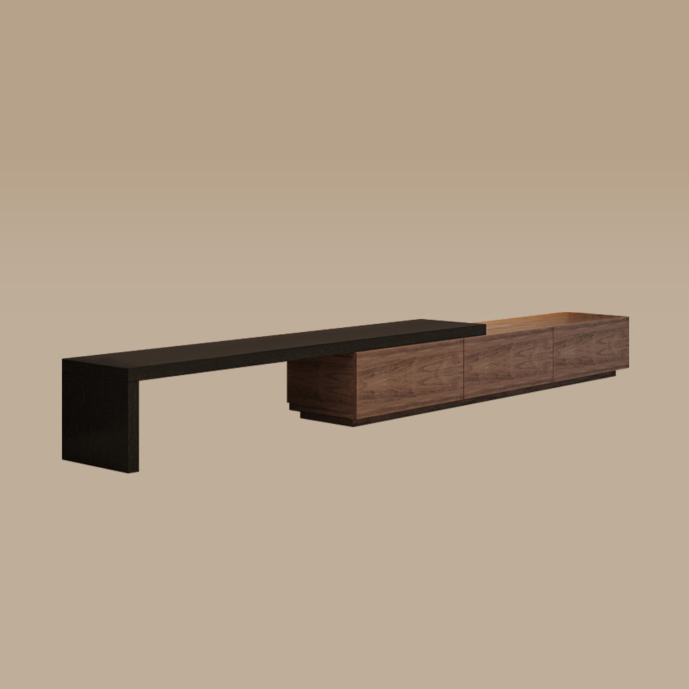 Extendable TV Stand with Storage Drawers Modern TV Console