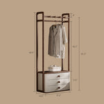 Load image into Gallery viewer, Coat Rack with Storage Drawers Modern Minimalist Design Versatile Hanging Storage Solution
