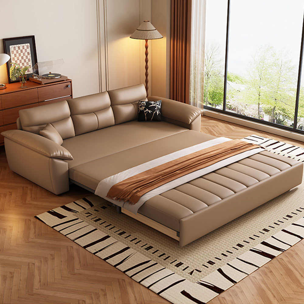 89.7'' Cat Scratch-Resistant Sofa Bed Hidden Storage Convertible Design Durable Comfort