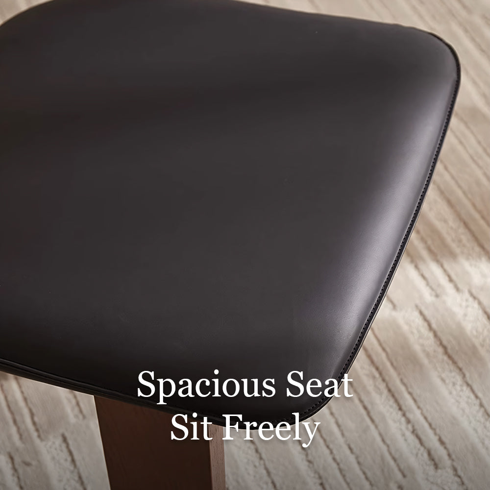 Modern Artistic Dining Chair Set of 2 Solid Wood Frame Upholstered Seat Carved Back Accent Chair