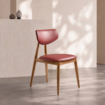 Load image into Gallery viewer, Sturdy Tapered Leg Mid Century Faux Leather Dining Side Chair 1 Piece
