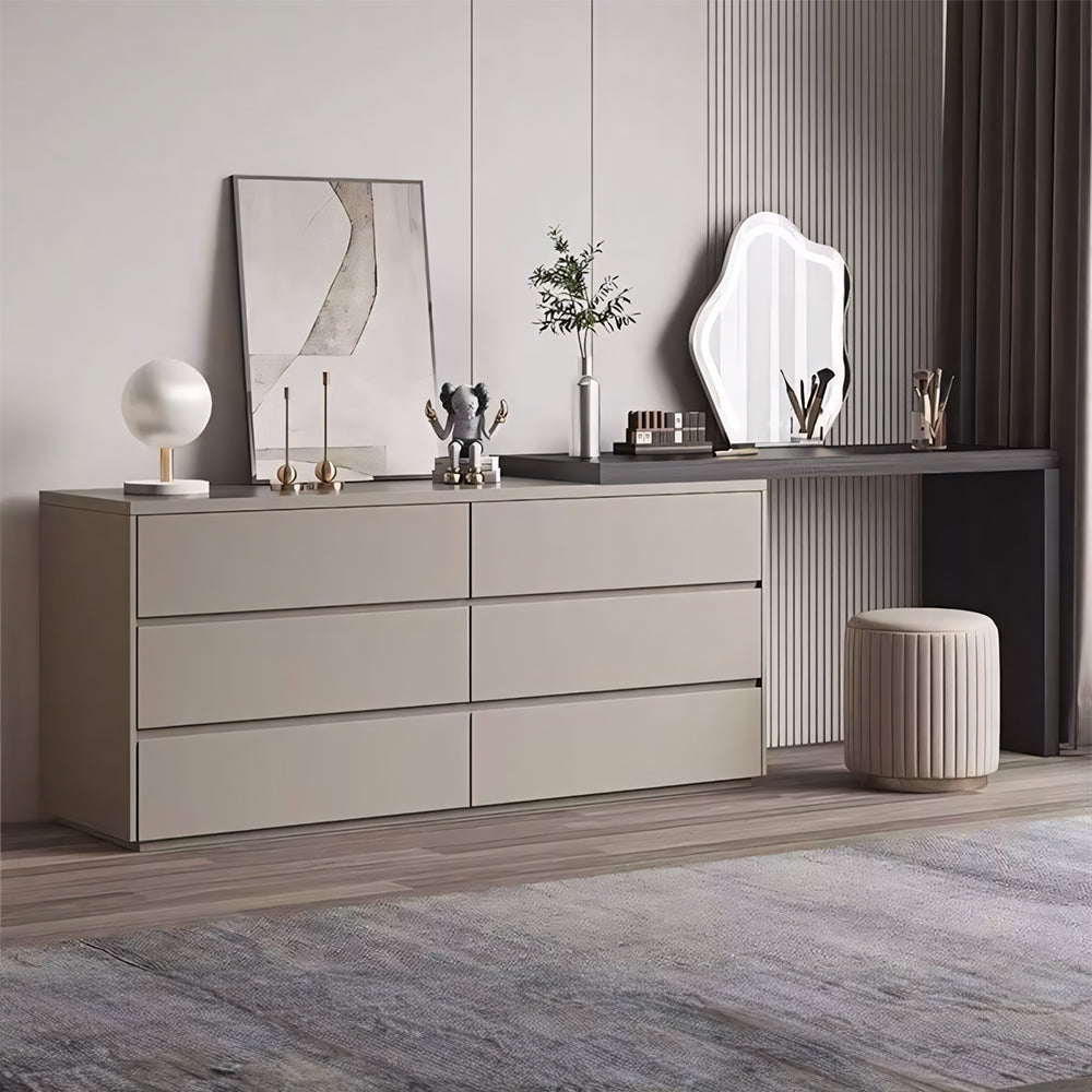 Modern Minimalist 6-Drawer Dresser