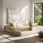 Load image into Gallery viewer, 70&#39;&#39;-78&#39;&#39;Convertible Sofa Bed Tufted Cushion Armrest Foldable Design in Grey Fabric Upholstery
