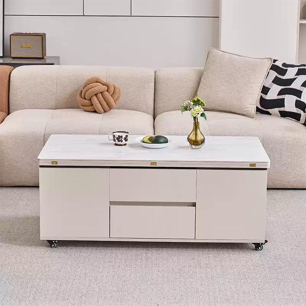 Multifunctional Lift-Top Coffee Table 2-in-1 Dining and Work Desk for Small Spaces